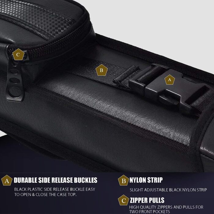 Чемпіон Більярдний кий, Нейлон/Штучна шкіра, 2 x 3 x 4 3X4 кейс для більярдних київ, чорна штучна шкіра