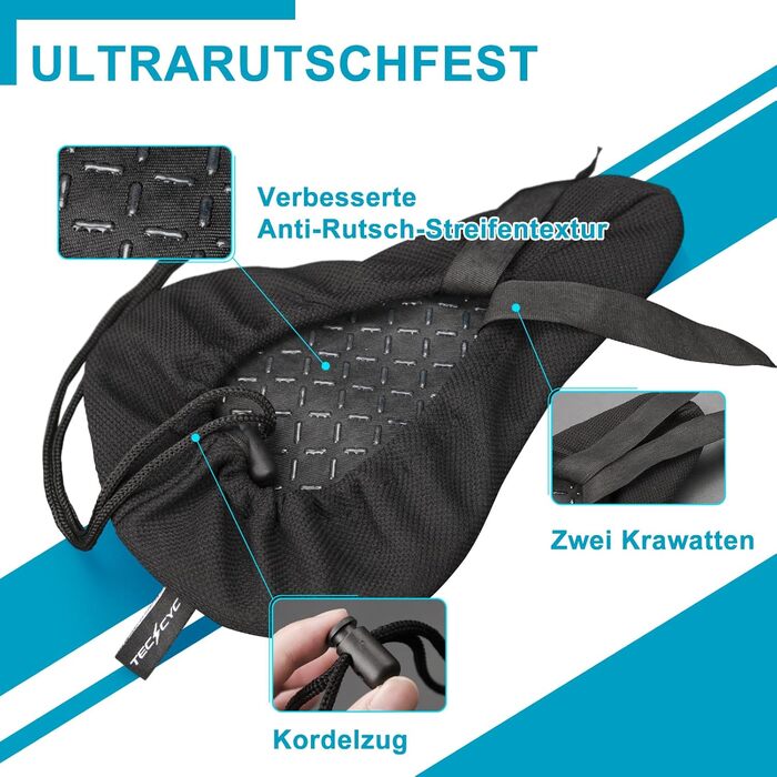 Покриття для велосипедного сидіння з двошаровою піною Memory Foam, ергономічне крісло для велосипеда, для жінок та чоловіків. Підходить для більшості велосипедів. Будь ласка, виміряйте сидіння перед покупкою. Похибка не більше 1,5 см (YG52)