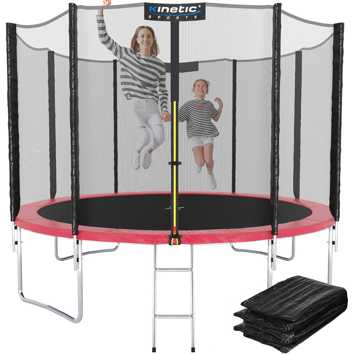 Трамплін KINETIC SPORTS Salto Plus Outdoor для дітей, Ø 183/244/305/366/400/430/490 см - Комплект, США, до 160 кг