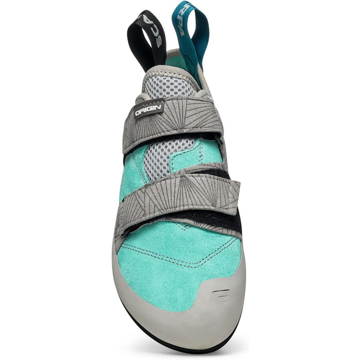 Кріпи для скелелазіння Scarpa Origin для жінок, боулдерингові (40.5 EU, Maldive Light Gray Ffxw)