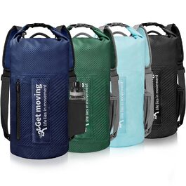 Водонепроникний мішок-рюкзак Dry Bag 20L RollTop, блакитний. Для каякінгу, рафтингу, риболовлі та відпочинку на воді