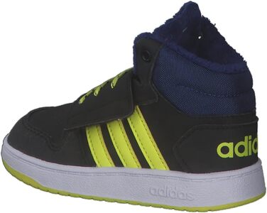 Кросівки Adidas Hoops Mid 2.0 для дітей та дорослих (21 EU, чорний/жовтий/синій)