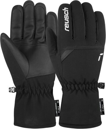 Reusch Elon R-TEX XT дуже теплі водонепроникні зимові рукавички для лиж та сноуборду, унісекс, чорні-білі, розмір 10