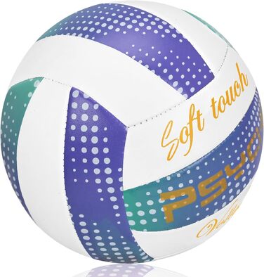 Волейбольний м'яч Wuzfully Kinder Soft Touch для пляжу та залу, розмір 5 (фіолетовий)