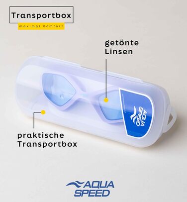 Плавальні окуляри Aqua Speed ZENITH 09 для дорослих, дзеркальні, антифог, UV-захист, силіконова стрічка, мікрофіброва серветка, фіолетові