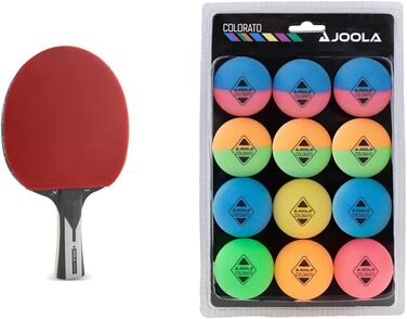 Професійна ракетка для настільного тенісу JOOLA Carbon Pro ITTF, набір з м'ячами, для змагань, вуглецеве волокно