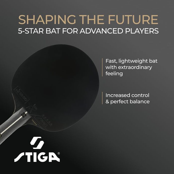 Тенісний стіл STIGA Pro Carbon + для досвідчених гравців – схвалено ITTF, технологія Touch Carbon – покращена швидкість, контроль та комфорт – чорний/червоний, одинарний