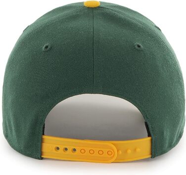 Кепка бейсболка 47 Brand Boston Red Sox чорна, регульована, зелений козирок - MLB Snapback