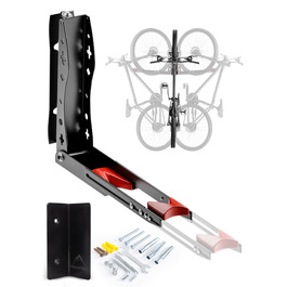 Настінна підставка для велосипеда Mauntrix | 16-29 дюймів | Сталева, до 35 кг | Економія місця | З монтажним комплектом