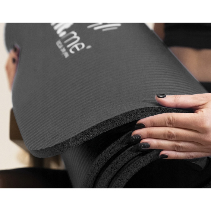 Килимок для фітнесу Fit.Me, 182 см x 60 см, чорний