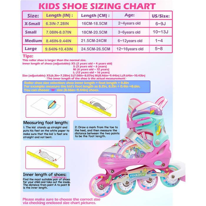 Інлайнерочки Єдиноріг для дівчаток, розмір регулюється, з підсвічуванням, рожеві. Розміри 38-41.