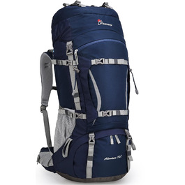Туристичний рюкзак MOUNTAINTOP 70L з внутрішнім каркасом, з дощовиком, для походів, кемпінгу та подорожей, чоловічий та жіночий