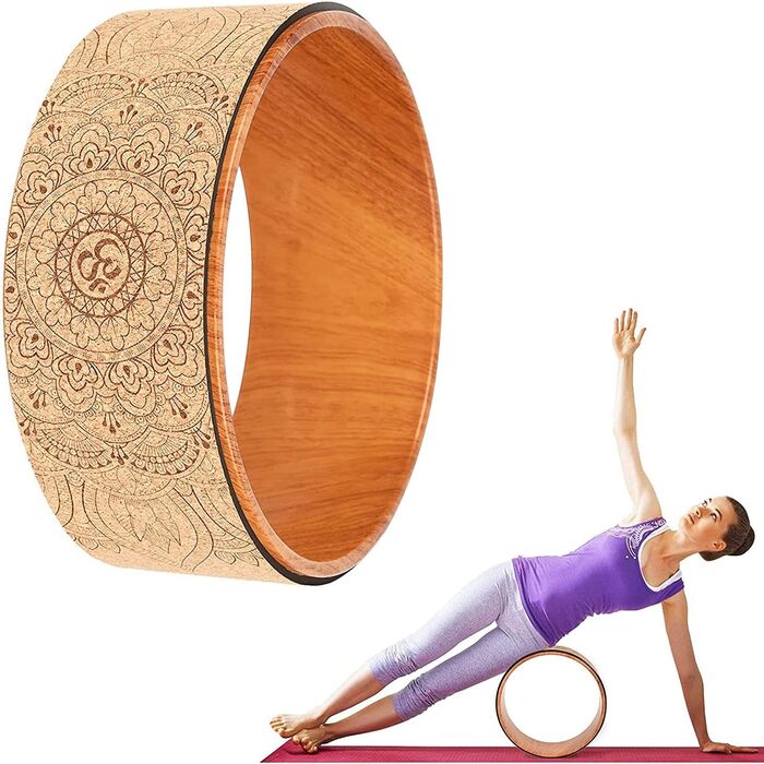 Ролик для йоги з корку Yoga Rolle - для розтяжки та гнучкості спини