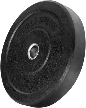 Олімпійські диски GORILLA SPORTS гумові 5–50 кг, 50 мм, для штанги, одиничні/набір