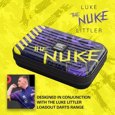 Кейс для дартсу Target Darts Luke Littler XL Takoma — футляр для дротиків XL, тримач, органайзер, 'The Nuke'