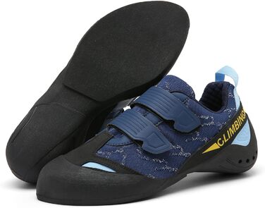 Кріпильні черевики для скелелазіння: чоловічі, жіночі, дитячі. Для початківців та професіоналів. Блакитний колір, розмір 44 EU.