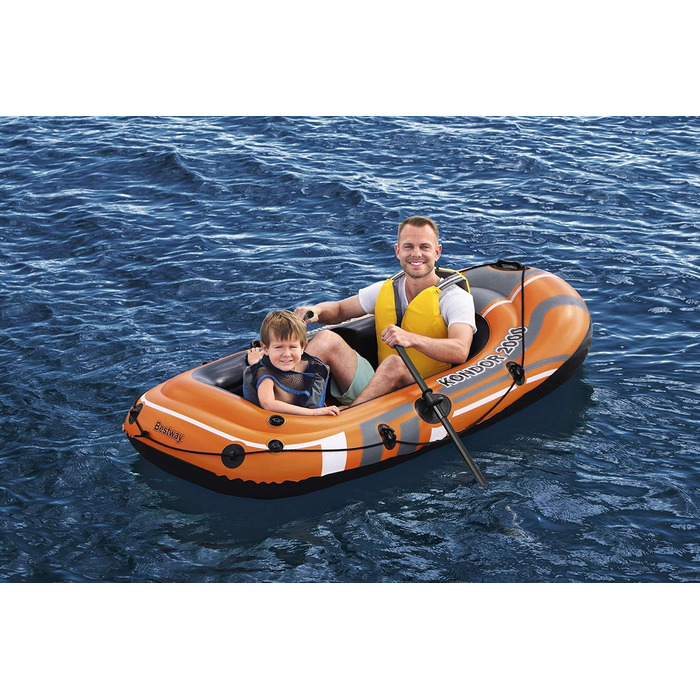 Надувний човен Bestway Kondor 2000, 188x98x30 см, для 1 дорослого і 1 дитини, комплект