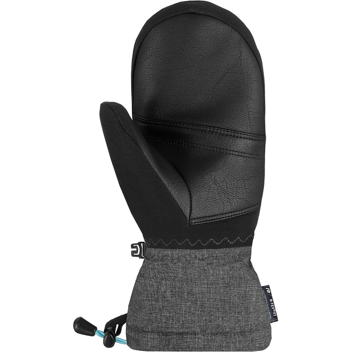 Дитячі гірськолижні рукавички Reusch Softshell, водонепроникні та теплі (чорно-сіро-рожеві, розмір 3.5)