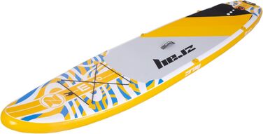 Надувна SUP-дошка Zray E11 Dropstitch, 335x81x13 см, жовта, з веслом, насосом і сумкою