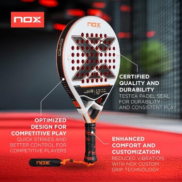Ракетка для бадмінтона Nox Ml10 Quantum 3K Miguel Lamperti 2025