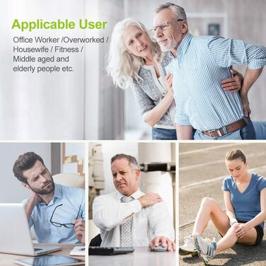 AUVON TENS Пристрій для електростимуляції, з 24 програми, 2 канали, 10 електродів, для зняття болю