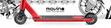 Трюковий самокат Movino Glide, червоний, колеса 100 мм, 3.30 кг, ABEC-9