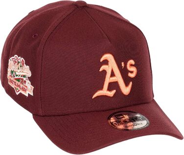 Кепка бейсболка New Era MLB Oakland Athletics 9Forty A-Frame Snapback, червона, універсальний розмір
