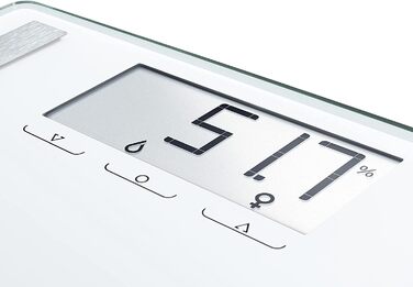 Цифрова вага Soehnle Shape Sense Control 200 для людей з великою LCD, автоматичне увімкнення/вимкнення, плоска вага