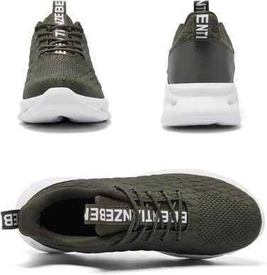 Чоловічі кросівки для бігу, тенісу та фітнесу. Легкі, дихаючі, зелені. Розмір 43 EU