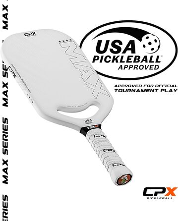 Pickleball-Paddel CPX MAX Series: Вуглецеве волокно, T700, професійна якість, довга форма, 14 мм ядро, зручний захват, довговічний, дизайн Chicago