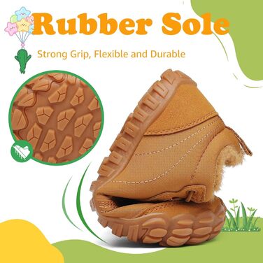 Дитячі зимові шкарпетки-черевики Saguaro, теплі, з підкладкою, для прогулянок, розмір 26-36, коричневі