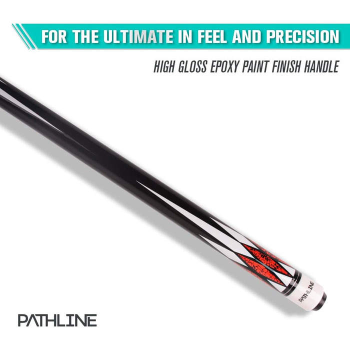 Професійний більярдний кий Pathline Billard-Queuestab з канадського клена (147,3 см) – 4 кольори, вага 510-595 г