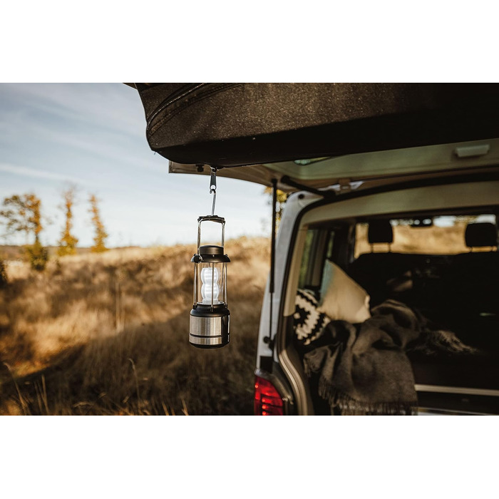 LED кемпінговий ліхтар Enders® Shine з ручкою та гачком для підвішування, на батарейках #6487