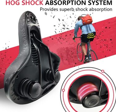 Велосипедне сідло HUGEOAKS для чоловіків та жінок: комфортне, універсальне для MTB, шосе, фітнесу, BMX та міста