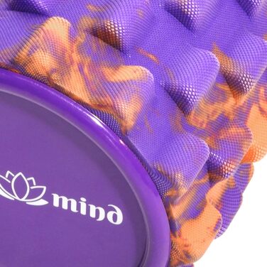 Масажний ролер Body & Mind для фасцій, фітнесу та реабілітації, 33x14,5 см – для спини, шиї, ніг, всіх м'язів