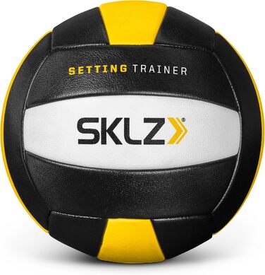 Тренажер для волейбольного пасу SKLZ, чорний, для залу та вулиці, обтяжений м'яч 480 г – покращує контроль, силу, точність, рівномірний розподіл ваги, тренування м'язів