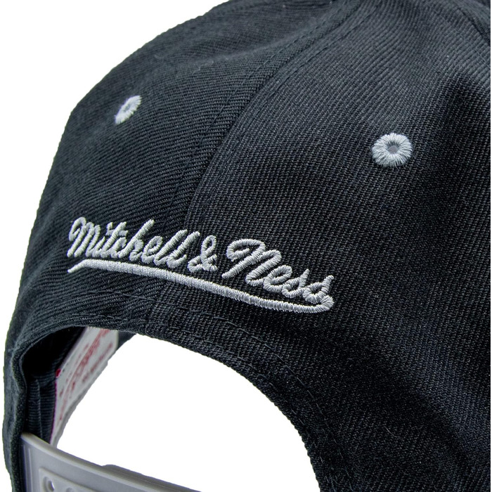 Кепка Mitchell & Ness 2 Tone Box Logo Snapback, чорно-сіра, універсальний розмір