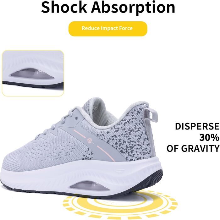 Жіночі трекінгові черевики MAFEKE з широкою передньою частиною для плоскостопості, підтримкою склепіння стопи, ортопедичні, широкі, спортивні, для тенісу, бігу, кросівки для жінок, розміри 39-45, колір рожево-сірий