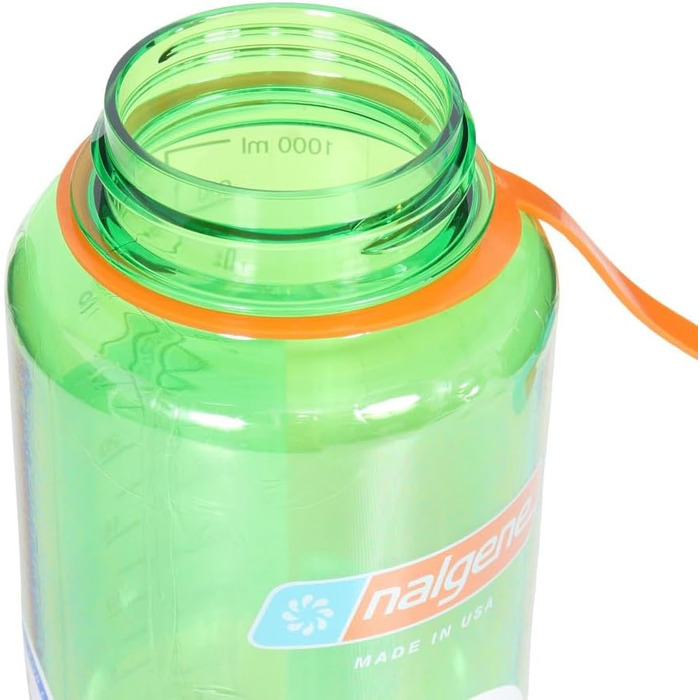 Пляшка для води Nalgene Sustain Tritan 907 мл, BPA-free, 50% перероблений пластик, широка горловина, колір Pear