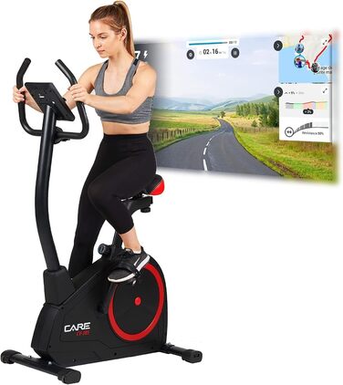 Велотренажер Care Fitness CV-385-24 з 16 рівнями магнітного опору та сумісністю з Kinomap