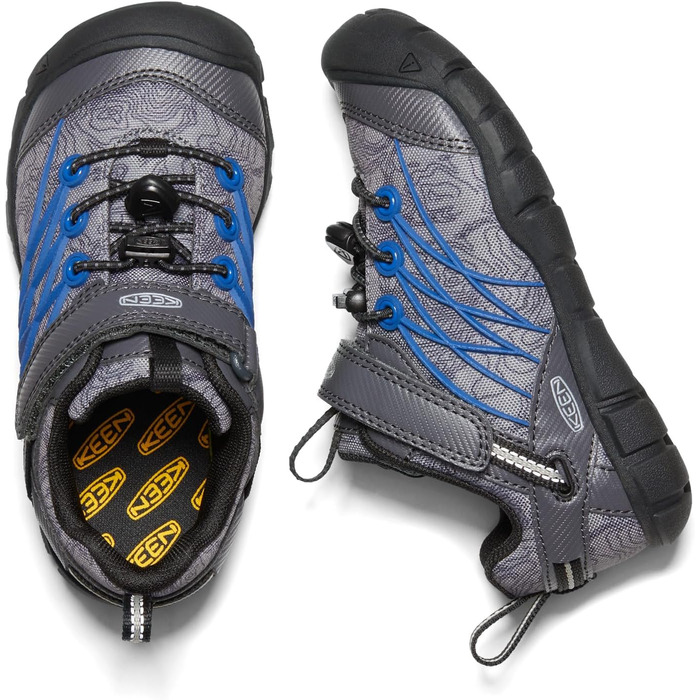 KEEN Chandler Cnx: Трекінгові півчеревики для дітей та дорослих, рожево-зелені, 32 EU, Black/Bright Cobalt