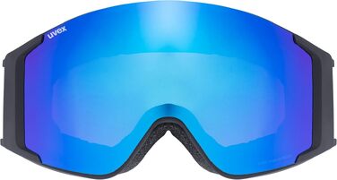 Гірськолижні окуляри uvex G.gl 3000 Unisex, матовий чорний / blue-lasergold lite, універсальний розмір