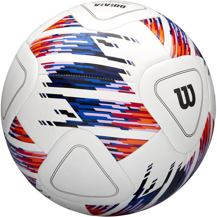 Футбольний м'яч Wilson NCAA Vivido Replica №5, біло-оранжево-фіолетовий