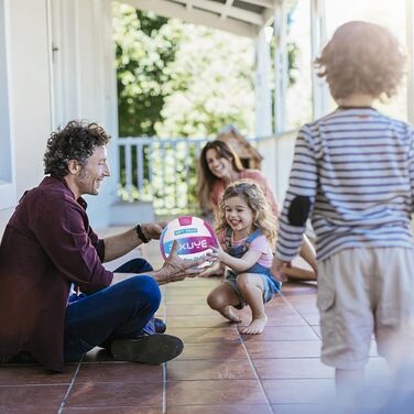 Волейбольні м'ячі PIXUYE, розмір 5, м'які для пляжу, дітей та дорослих, для ігор та тренувань в залі та на вулиці, фіолетовий колір