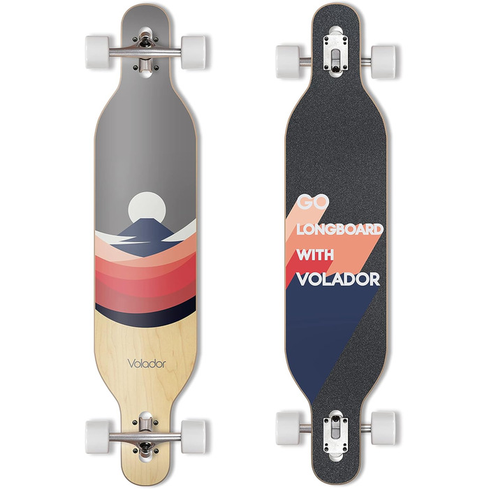 Лонгборд Volador Freeride 106,7 см, круїзер Drop Through, дека Camber Concave (Fuji Spring)