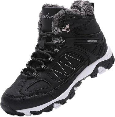 Зимові черевики ASHION для жінок: утеплені, водонепроникні, для прогулянок та походів, розмір 36-42, чорно-білі