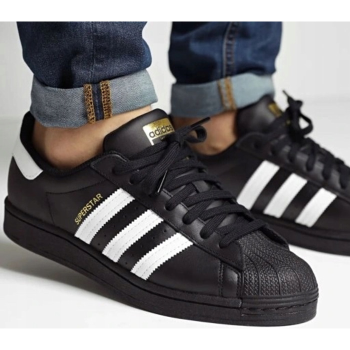 Кросівки adidas EG4959 чорні, розмір 40, екошкіра, з трьома смужками