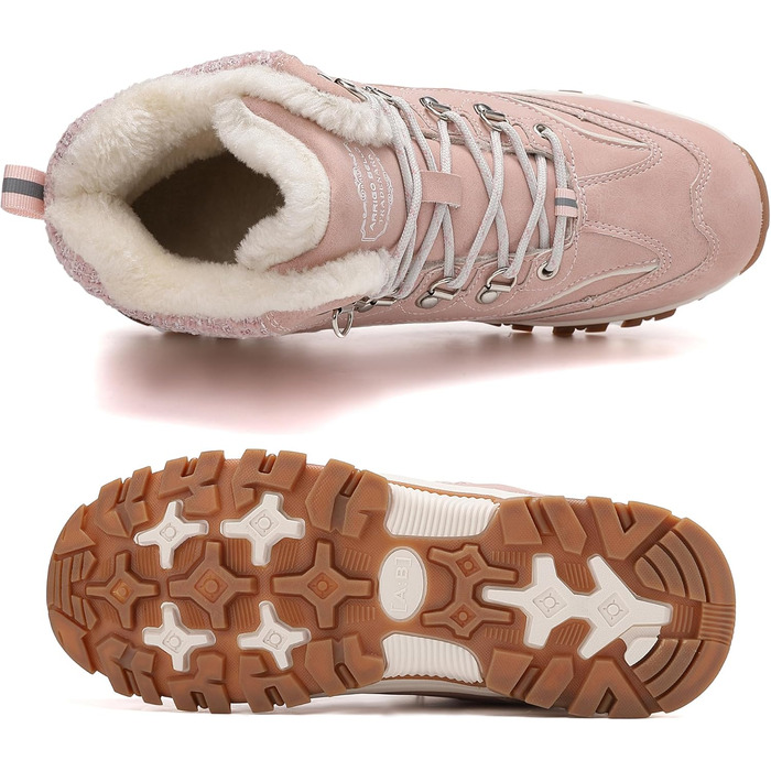 Чоботи зимові жіночі Arrigo Bello - тепла зимова взуття для роботи та прогулянок, розмір 36-41, колір рожевий