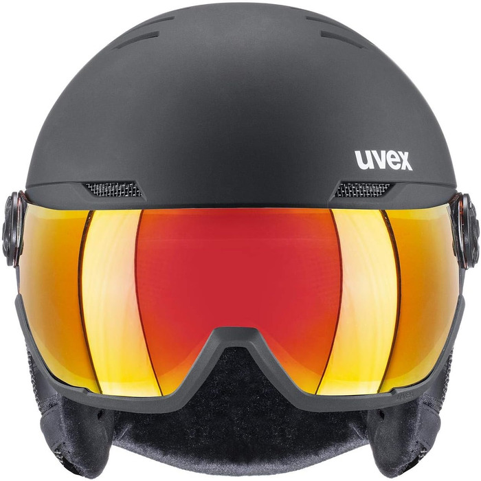 Лижний шолом Uvex Wanted Visor з візором, матовий синьо-чорний, розмір 58-61