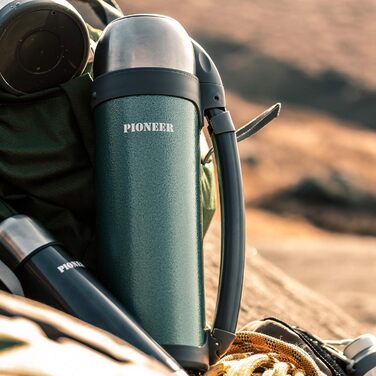 Термос Pioneer для вулиці з високоякісної нержавіючої сталі з ручкою та чашкою